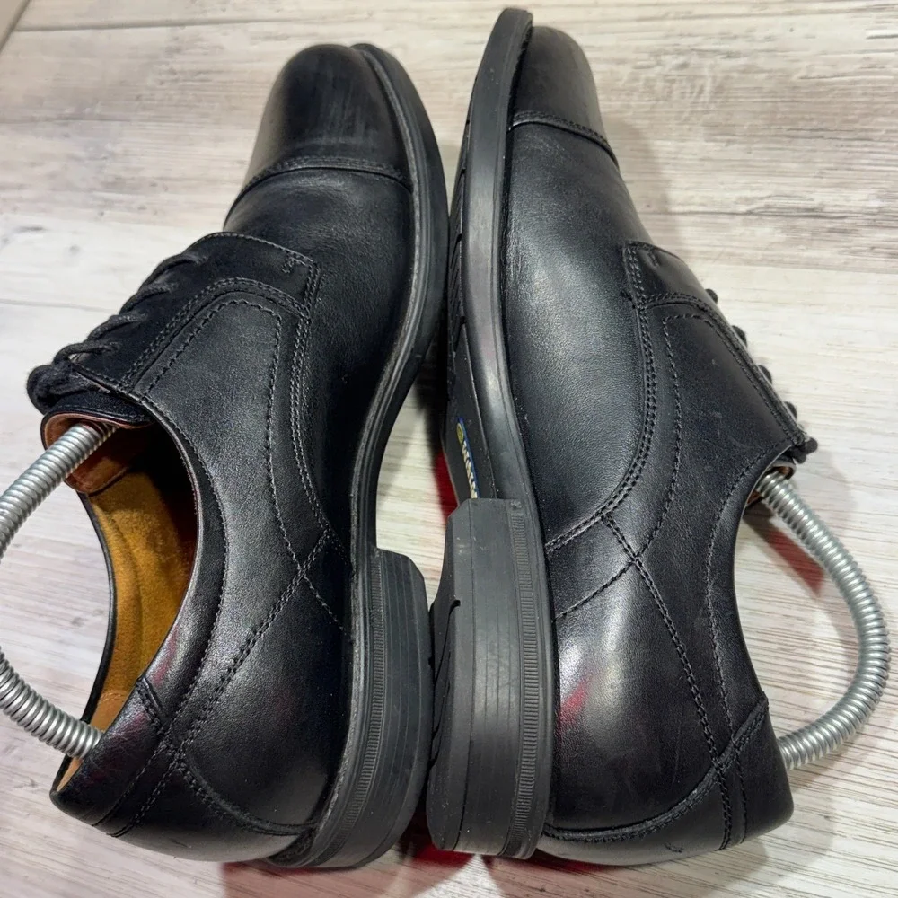 Florsheim Center 11568-001 Men's 8D Dress Shoes Black‎ Leather Cap Toe Oxford